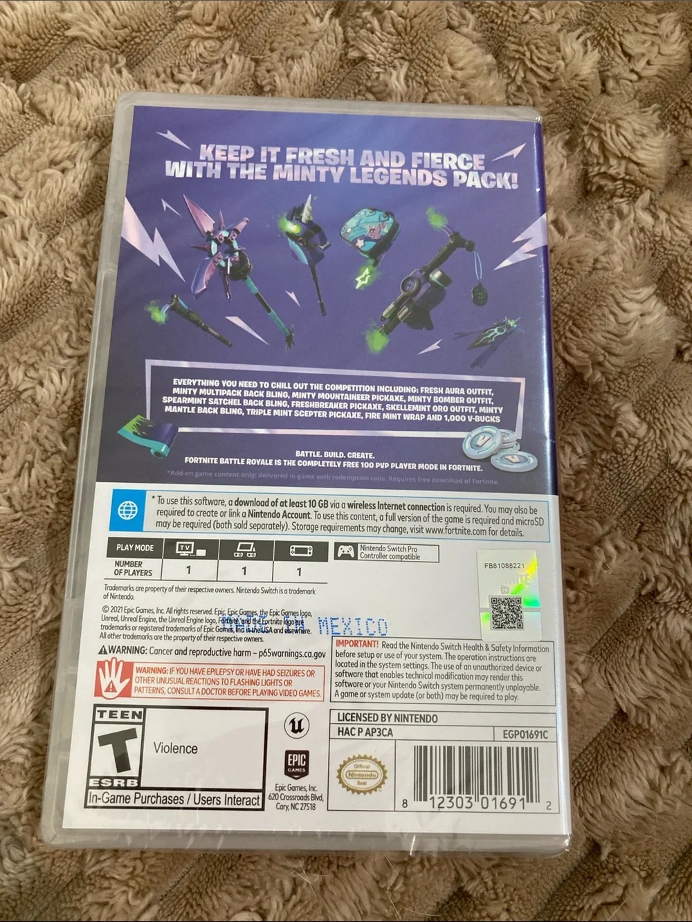 Nintendo Fortnite Minty Legends Pack